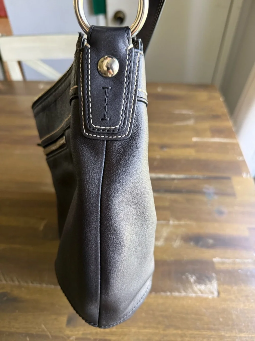 Coach Legacy Vintage Black Leather Hobo Black